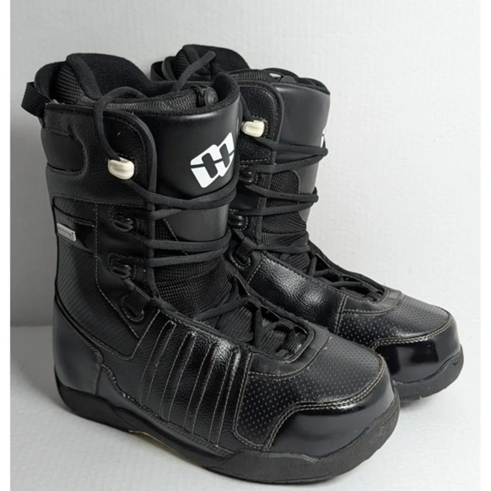 Morrow Snowboard Boots Men's‎ US 8 Black Lace-Up Winter Snow Gear All Mountain